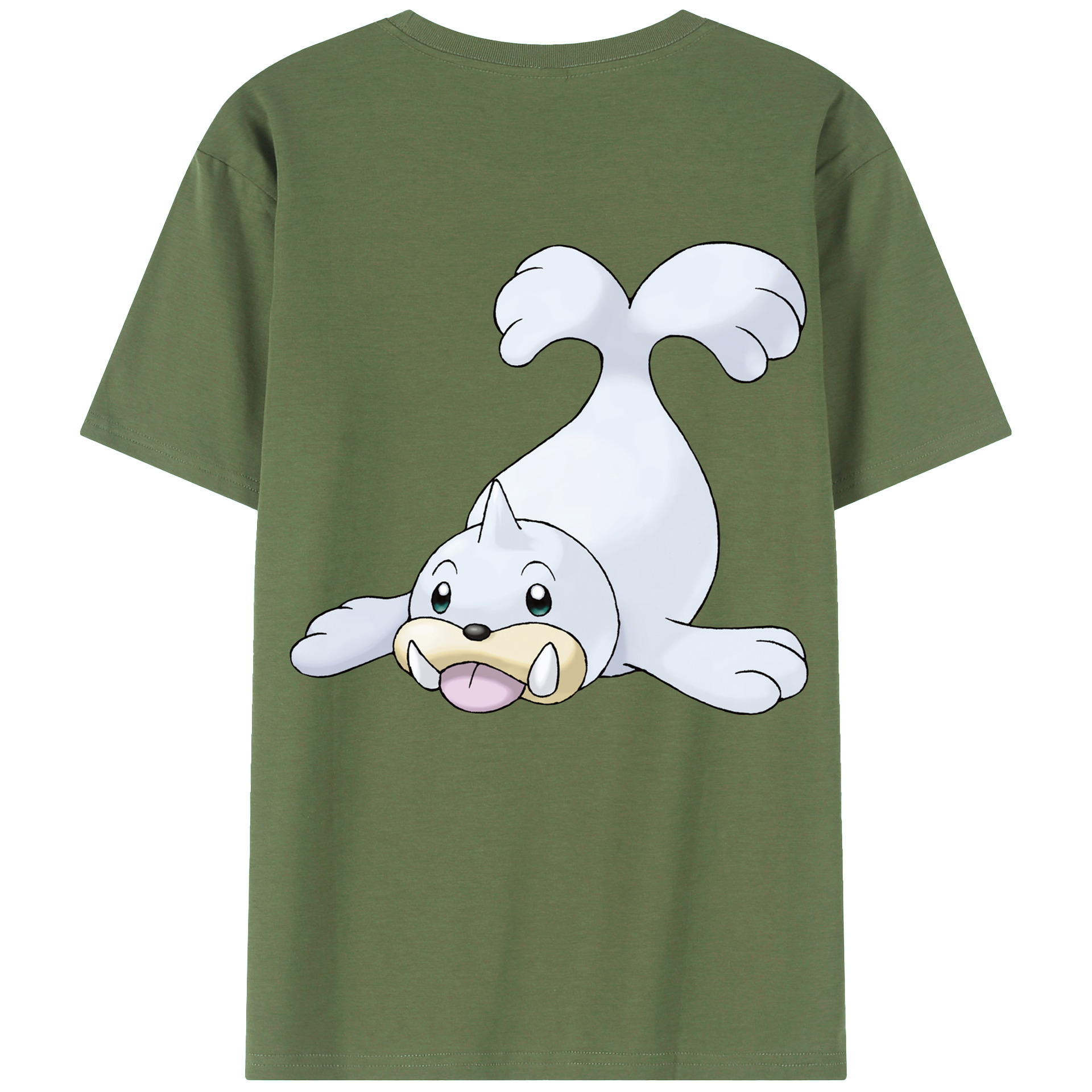 （画像用） ポケットモンスター Pokémon 綿100％ メンズ半袖Tシャツ（バックプリント） 通気性